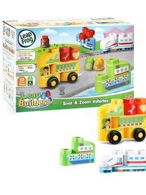 Leapfrog Leap Builders Blocks Soar and Zoom Vehicles For Age 2+ New in Box